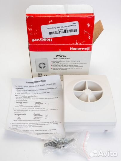 Honeywell Wave2 alarm siren 12V громкая сирена USA