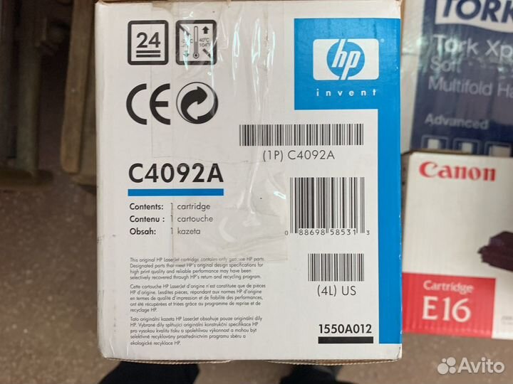Картриджhp92a