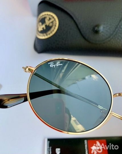 Очки ray ban oval черные