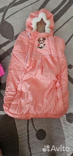 Конверт зимний для новорожденных