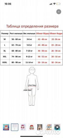 Многоразовые трусики для плавания L (5-8кг)