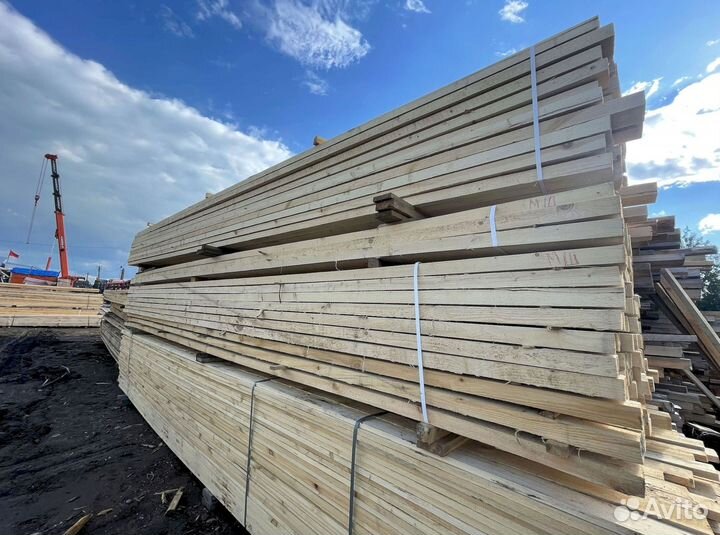 Доска обрезная сосна ель