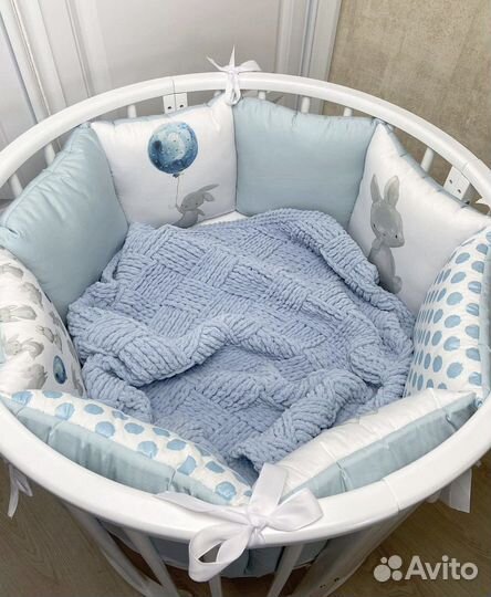 Детские пледы вязаные плюшевые