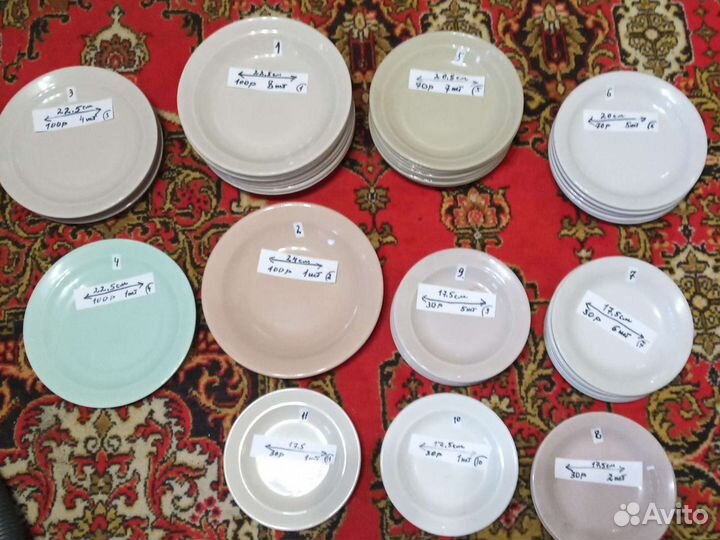 Тарелки разные бу, но в хорошем состоянии