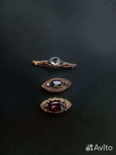 Серебряная брошь СССР