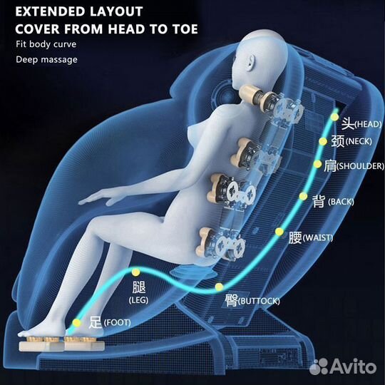 Массажное кресло BL-Y650 красный