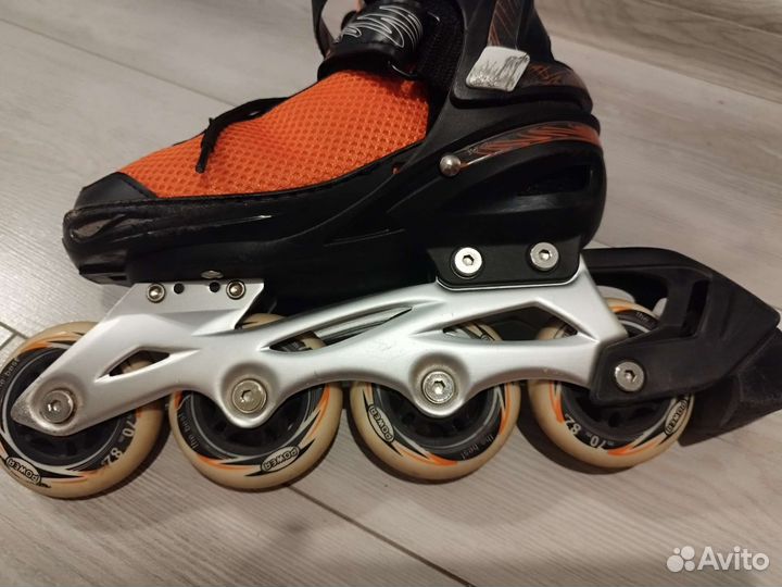 Коньки роликовые раздвижные р. 31-34
