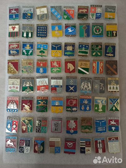 Значки гербы городов