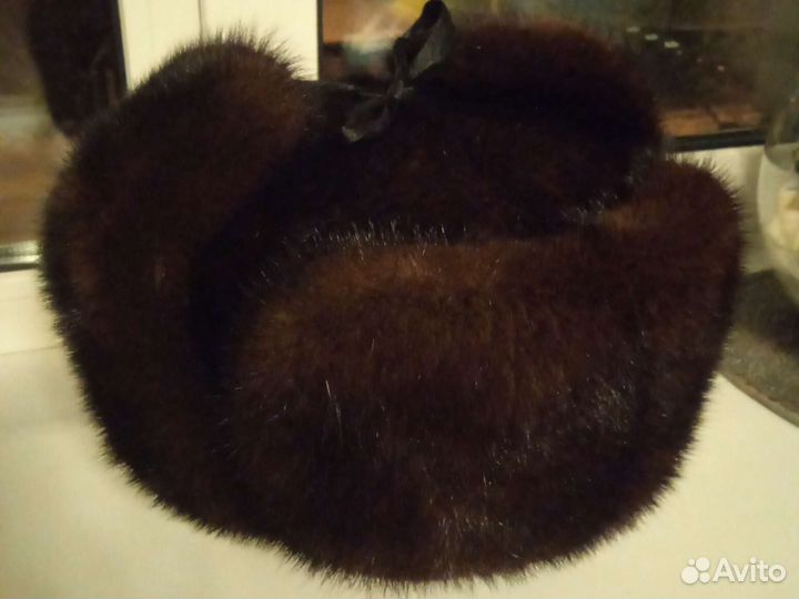 Норковая шапка мужская