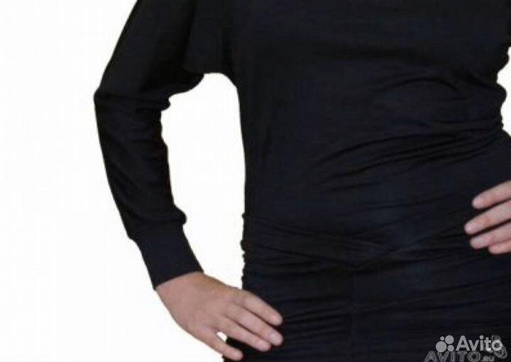 Черное платье-туника новое 