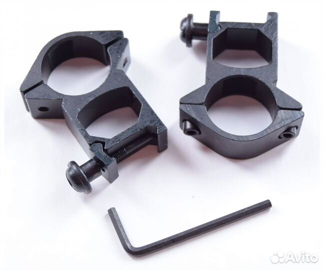 Кольца Weaver высокие (D-25 мм) узкие, высота 24