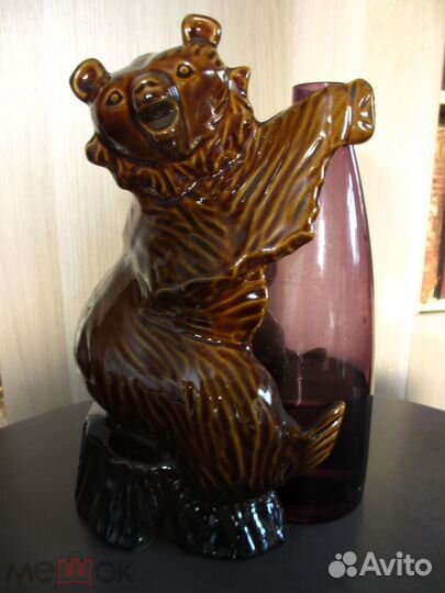 Медведь, подставка для бутылки спиртного, СССР