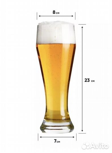 Набор бокалов для пива с надписями