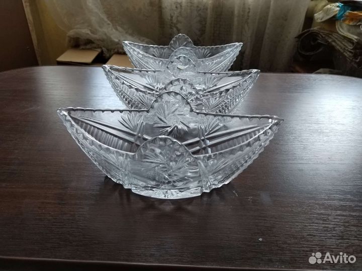 Конфетница СССР, 3 штуки