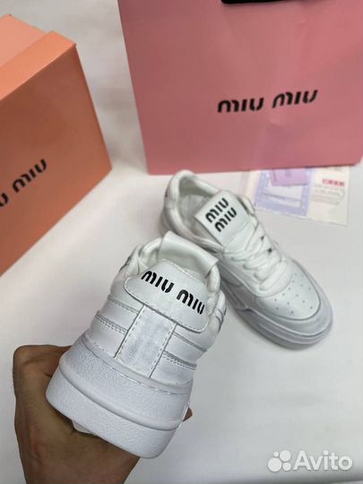 Кроссовки кеды miu miu