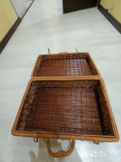 Сундук плетёный