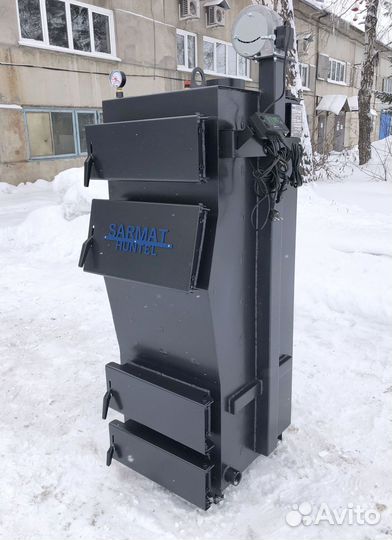 Твердотопливный котел длительного горения