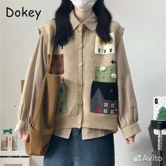 Жилетка вязаная