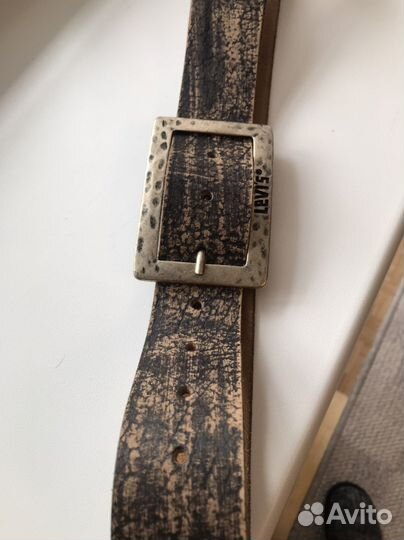 Кожаный ремень винтаж level’s