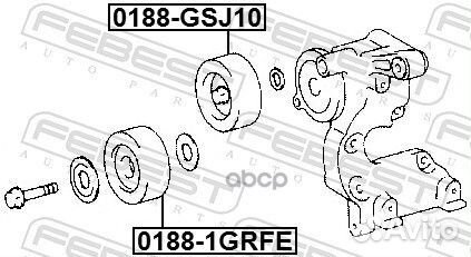 Ролик обводной toyota land cruiser prado
