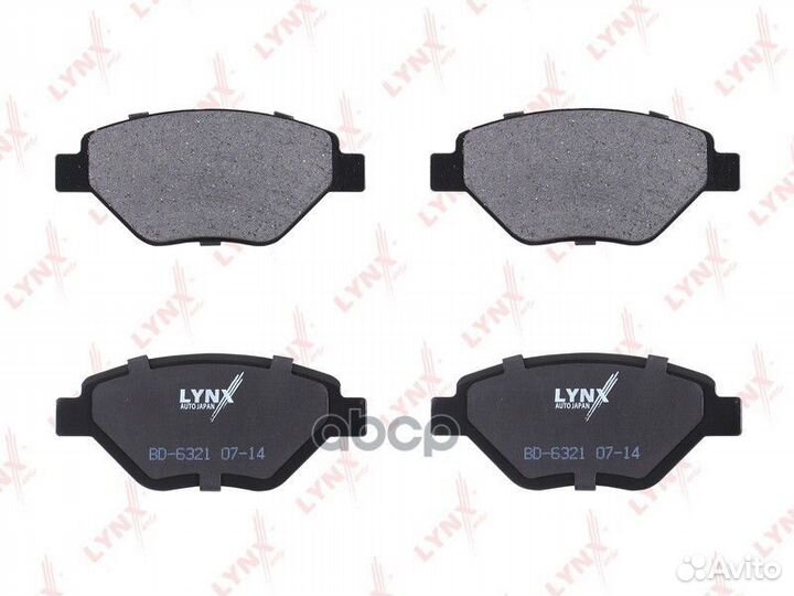 Колодки тормозные Renault Megane 1.4 02 BD-6321