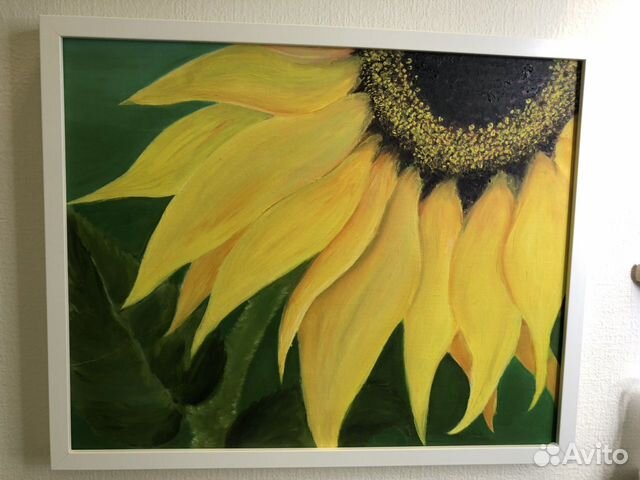 Картина маслом «Подсолнух»