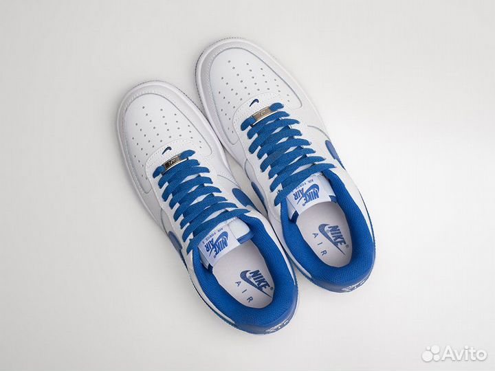 Кроссовки Nike Air Force 1 White Medium Blue