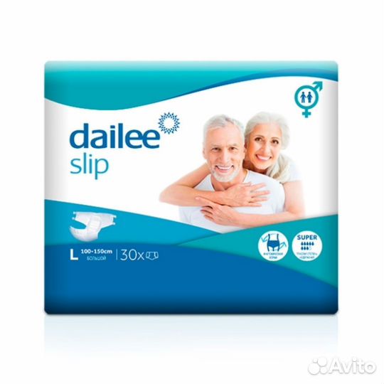 Подгузники для взрослых размер L 30 шт