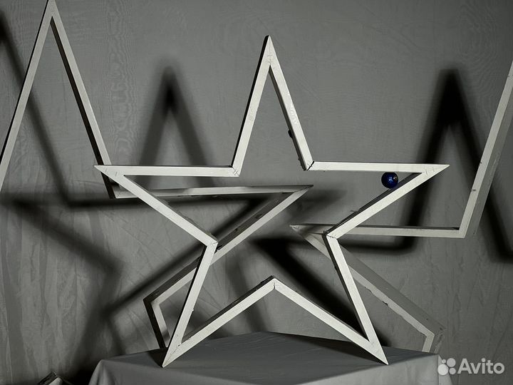 Звезды деревянные для декора и фотосессии