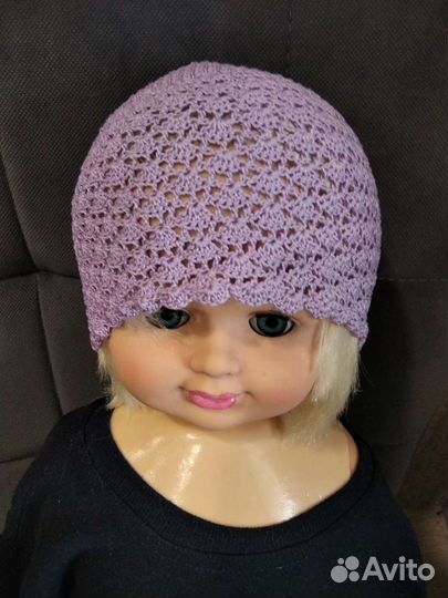 Летняя шапочка для девочки