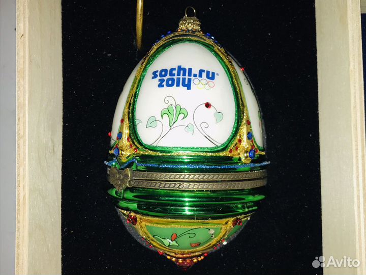 Елочные игрушки Олимпиада Сочи 2014 «яйцо Фаберже»