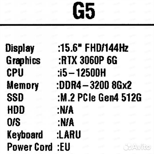 Gigabyte G5 RTX 3060
