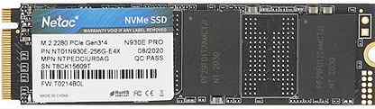 SSD 256Gb Netac N930E Pro (NT01N930E-256G-E4X)