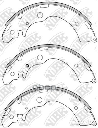 FN5524-nibk колодки барабанные з Honda Accord 2.0i