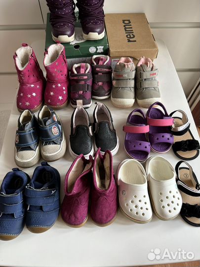Обувь для девочки reima, viking, crocs