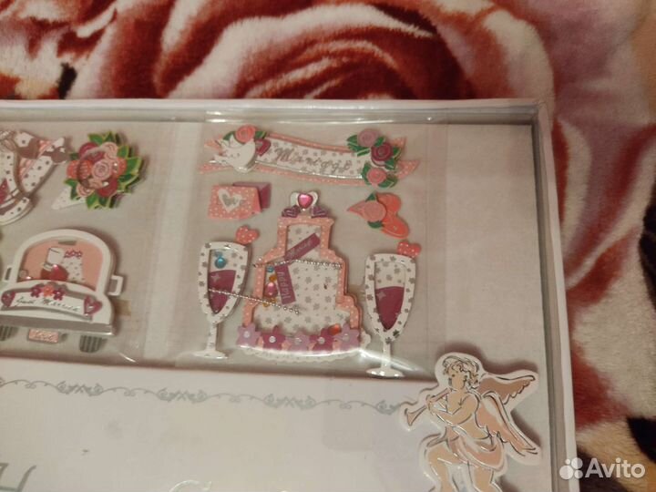 Свадебный альбом+рамка+наклейки