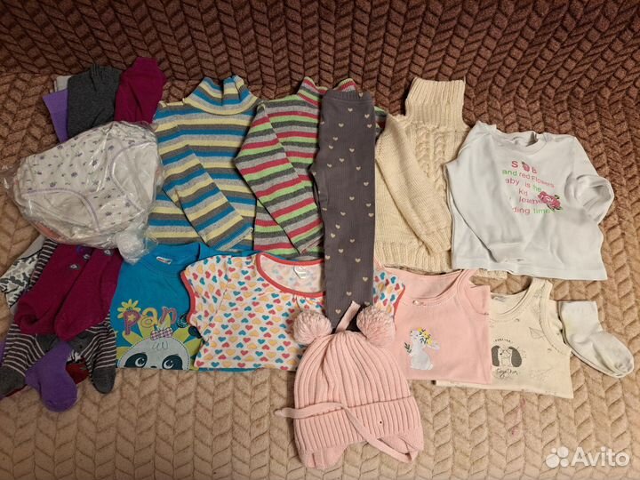 Вещи пакетом для девочки 80 -86