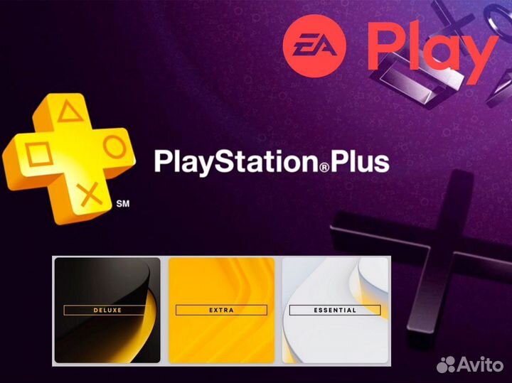 Подписка Playstation Plus/EA Play для PS4/PS820