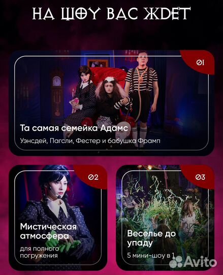 Шоу Уэнсдей и семейка