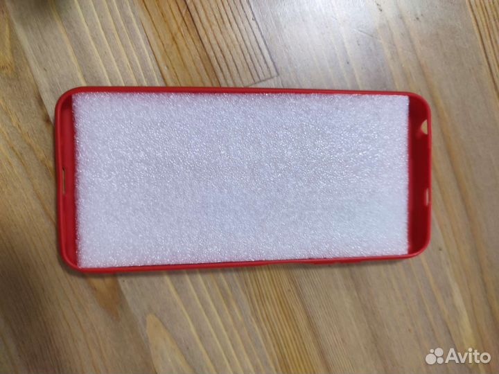 Новый силиконовый чехол алый xiaomi redmi 10