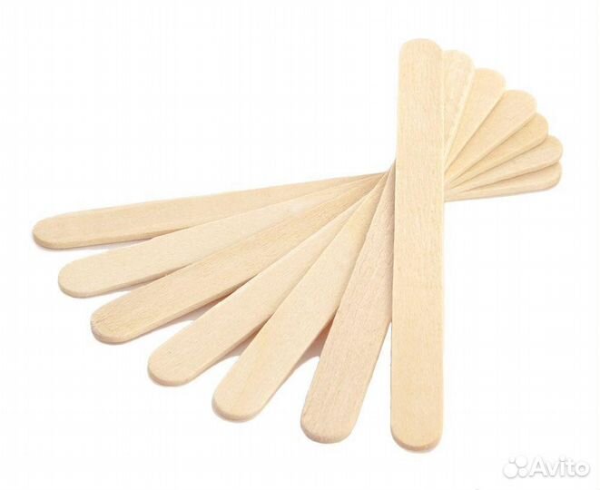 Шпатель деревянный для нанесения воска 100шт