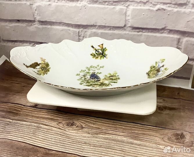 Блюдо для хлеба, 34 см Охота» Bernadotte