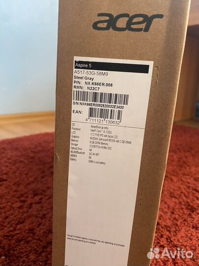 Новый Ноутбук Acer aspire A 5 17.3 full hd
