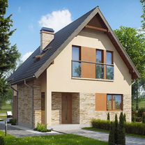 Проект дома из газобетона. Проект каркасного дома, Пенза
