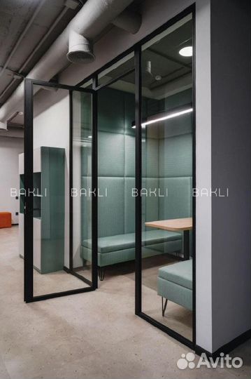 Стеклянные офисные перегородки