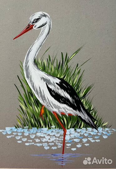 Рисунок Аист