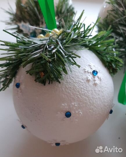 Шары елочные ручной работы