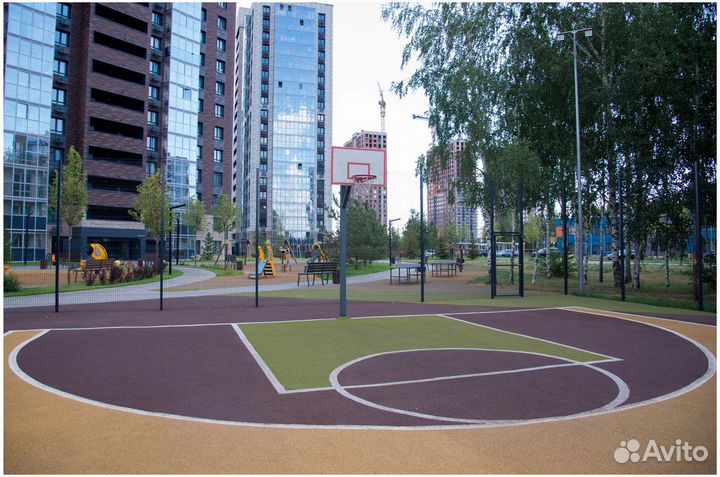 Резиновое покрытие для детских площадок