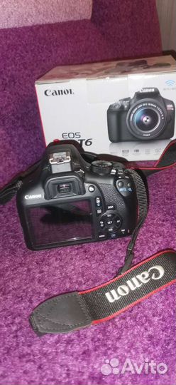 Зеркальный фотоаппарат Canon EOS T6