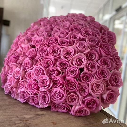 101 роза Цветы Букет